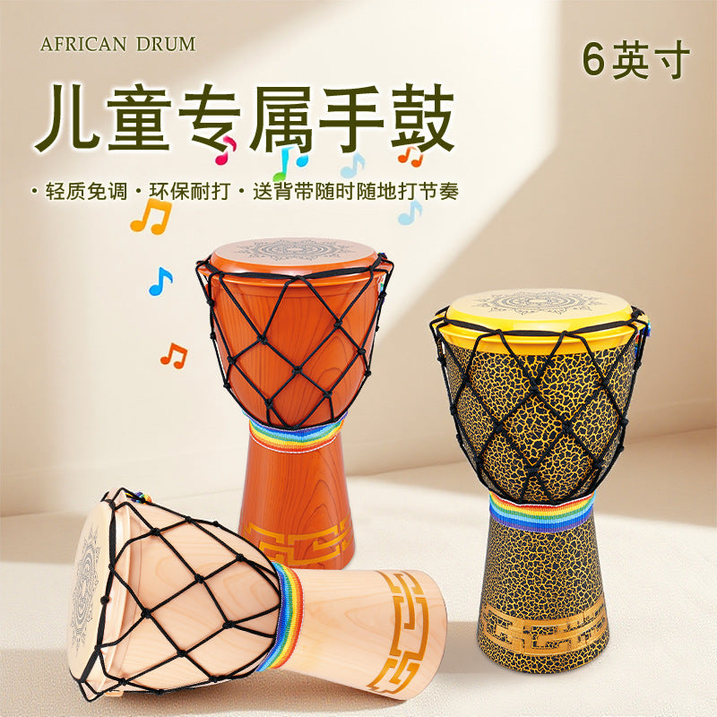 Children's educational hand drum toy - perfect for toddlers, beginners, kindergarten, and early childhood education - african drum percussion instrument