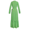 Fashion cross-border supply   african plus size women's clothing polka dot cross belt rufflesdress