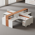 Saint li staff desk employee slot desk card seat casual modern screen financial desk and chair combination