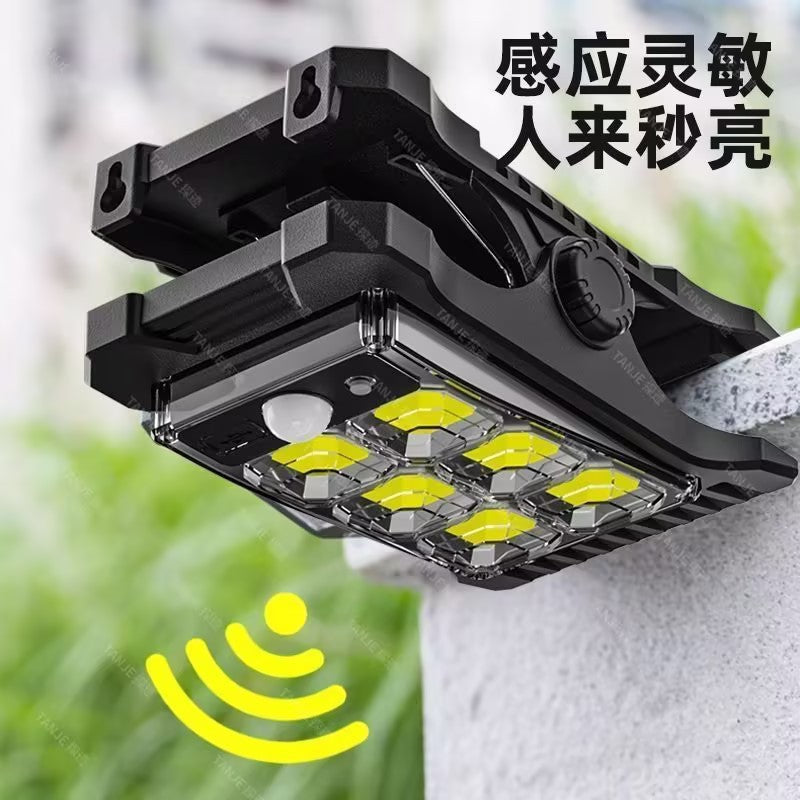 Solar outdoor lights for home courtyard internet celebrity small courtyard arrangement garden lighting waterproof sensor clip light new arrival