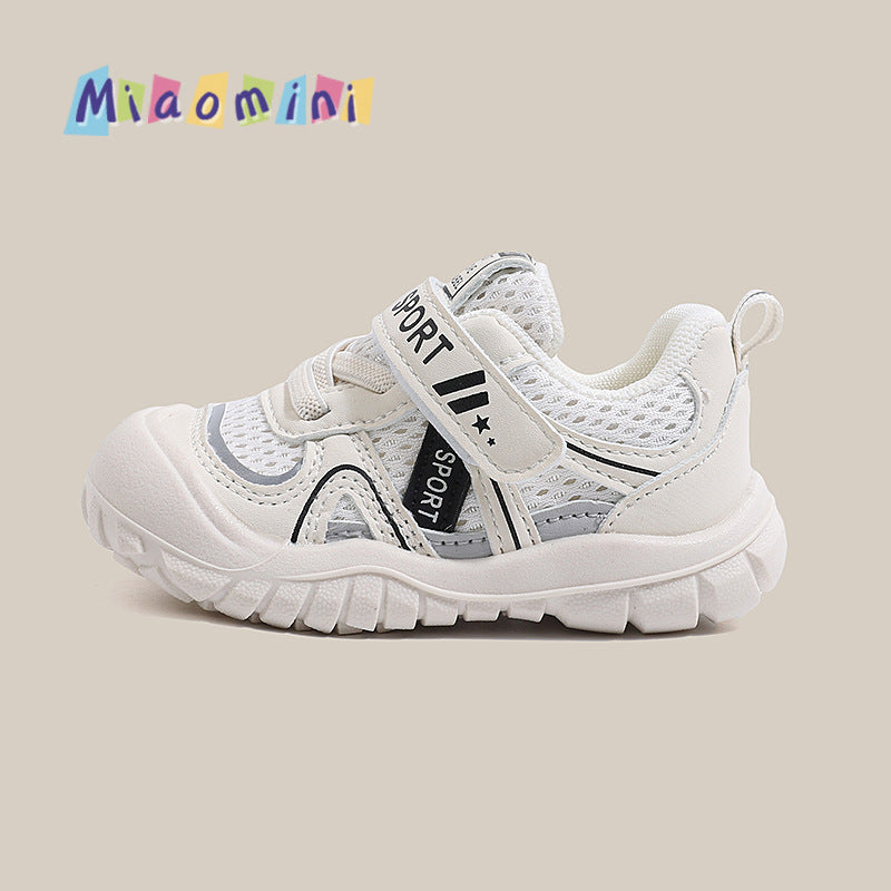 Baby first walker shoes  spring/autumn breathable mesh shoes girls' sneakers soft sole boys' infant casual shoes 1-3 years old