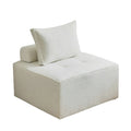 Same-day delivery module block sofa living room sofa chair free combination simple modern cream cat claw leather tofu block