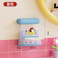 For homewall-mounted no-punch cute puppy mesh bag waterproof and moisture-proof detachable washable bathroom towel storage mesh bag
