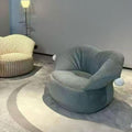 Clown lazy sofa single french cream style living room balcony design casual fabric rotate sofa chair for home