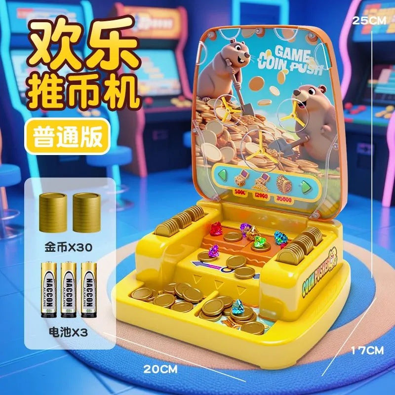 Kids electric coin-operated machine toy family interactive game machine girls boys tabletop game puzzle birthday gift