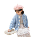 Girls' knit sweater cardigan -  collection - baby & toddler bubble sleeve knitwear