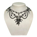 Halloween necklace wholesale: european and american new gothic style metal angel pendant, unique high-end multi-layer choker necklace for women