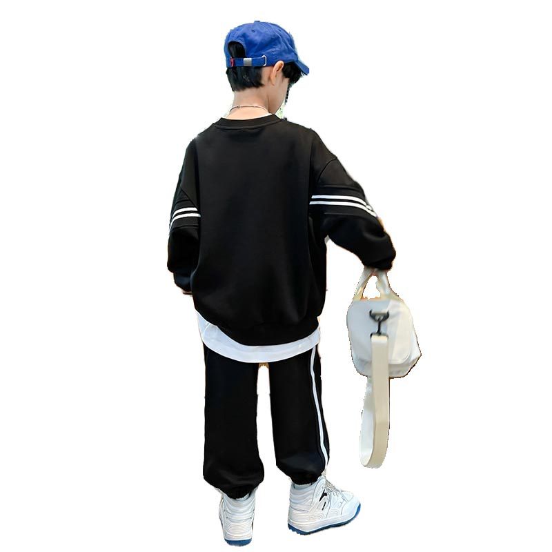Boys' fall tracksuit set - new  collection - mid-to-large size boys' sweatshirt and sweatpants - spring/autumn casual trendy kids' clothing