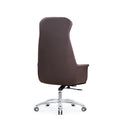 Modern minimalist leather office chair - swivel computer chair for office, adjustable height, manager, supervisor, and executive chair - suitable for home use