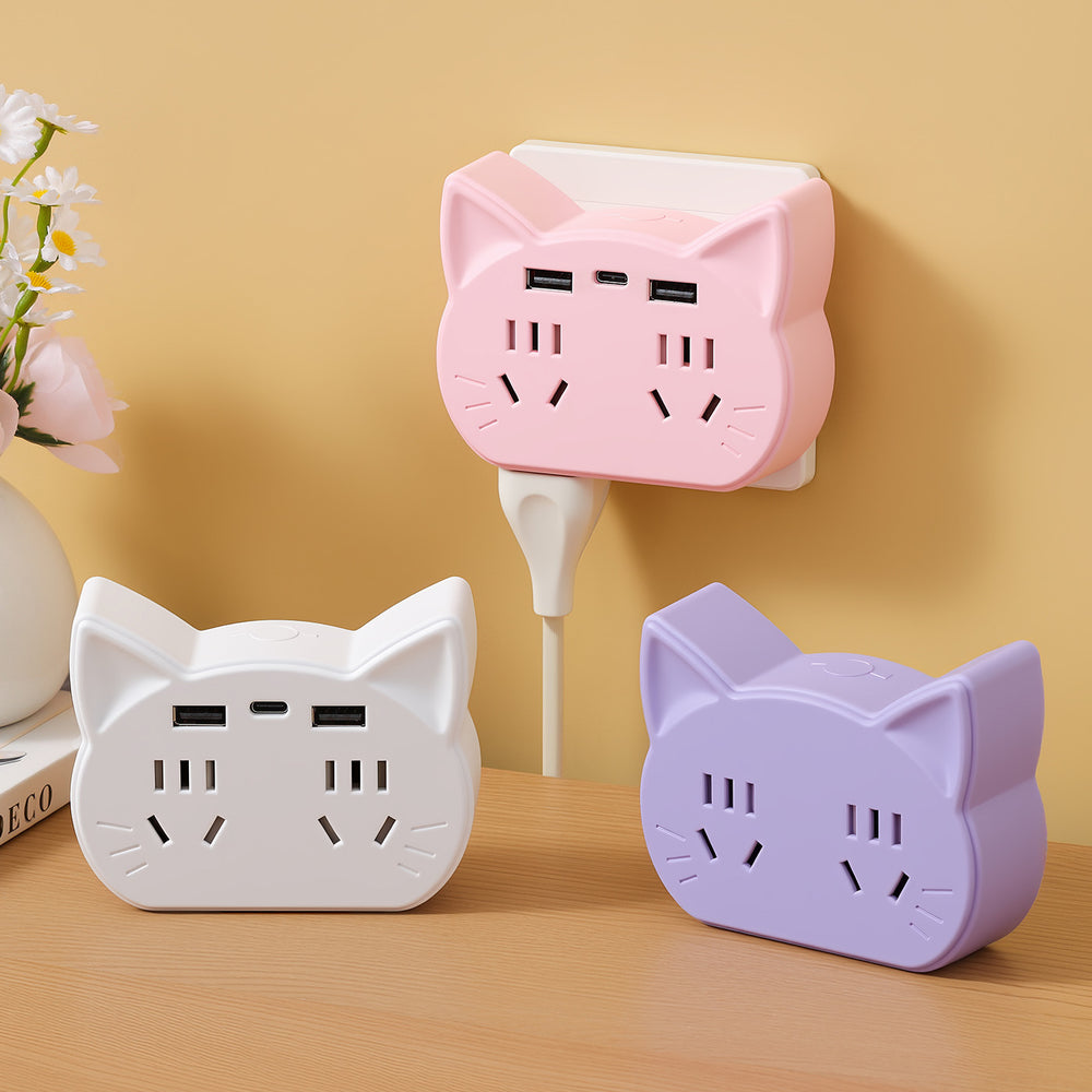 New wireless converter multi-outlet socket, multi-function power strip with usb ports for dorms and home use - innovative design