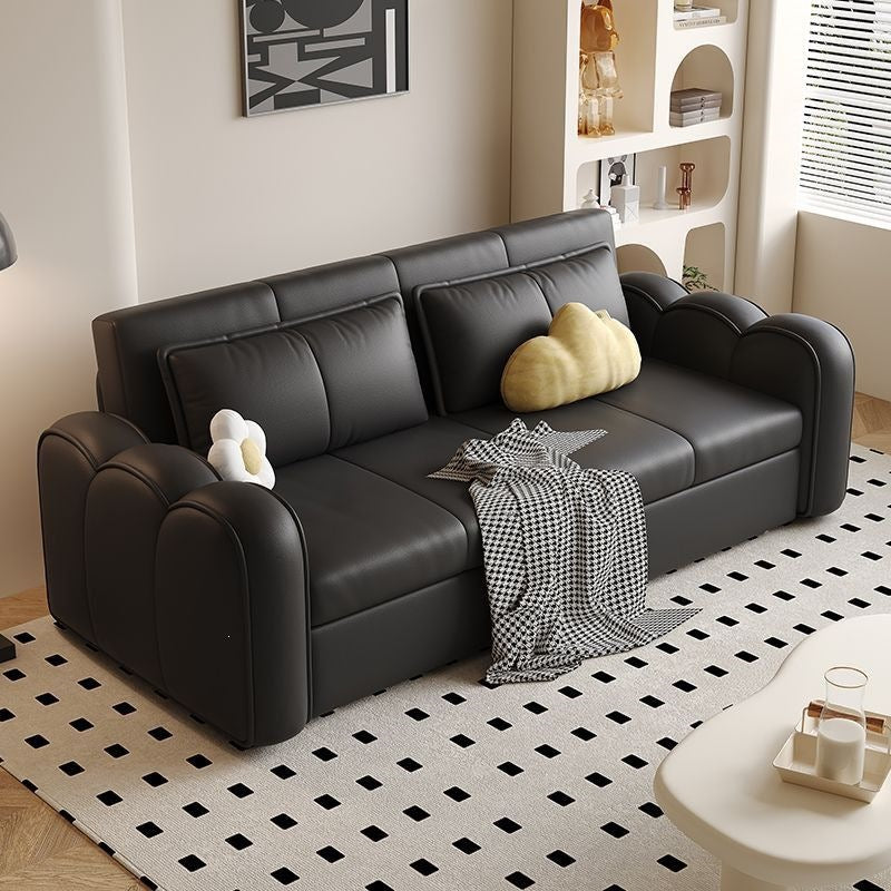 Sofa bed all-in-one dual-purpose small apartment multi-functional foldable living room cream foldable bedroom telescopic double sofa