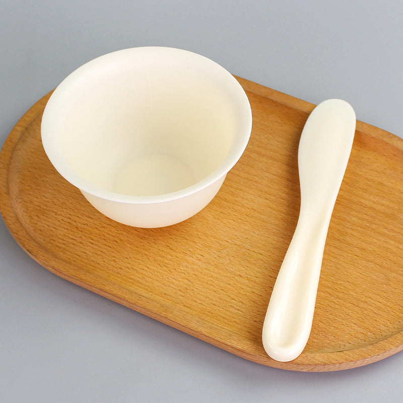 Medium flat-mouth mask bowl, soft silicone bowl, beauty & hair care bowl, flexible small bowl, makeup & spa mask tool - direct from the manufacturer