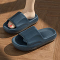 2024new arrival slippers for men summer stepping on shit pure coloroutwear home bathroom couple thick sole one word casual slippers for women