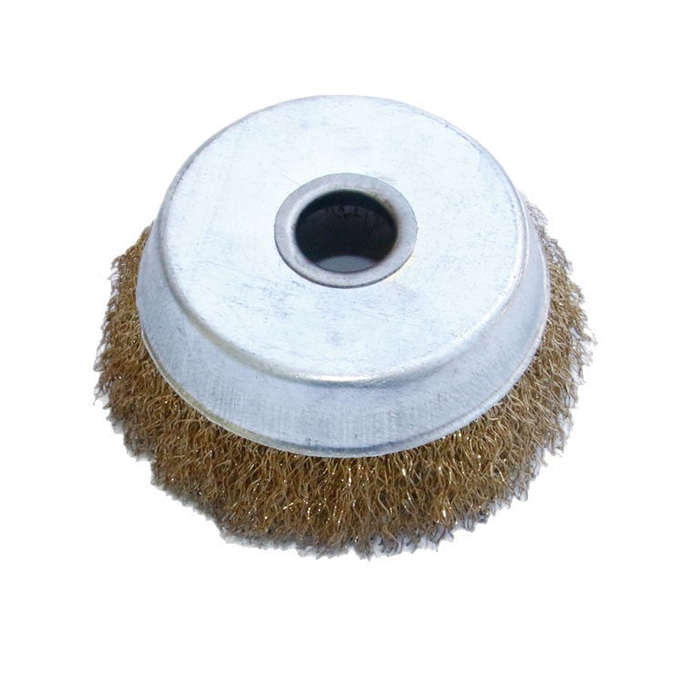 Bowl type 125mm stainless steel wire wheel metal grinding and polishing deburring angle grinder special copper wire steel wire brush