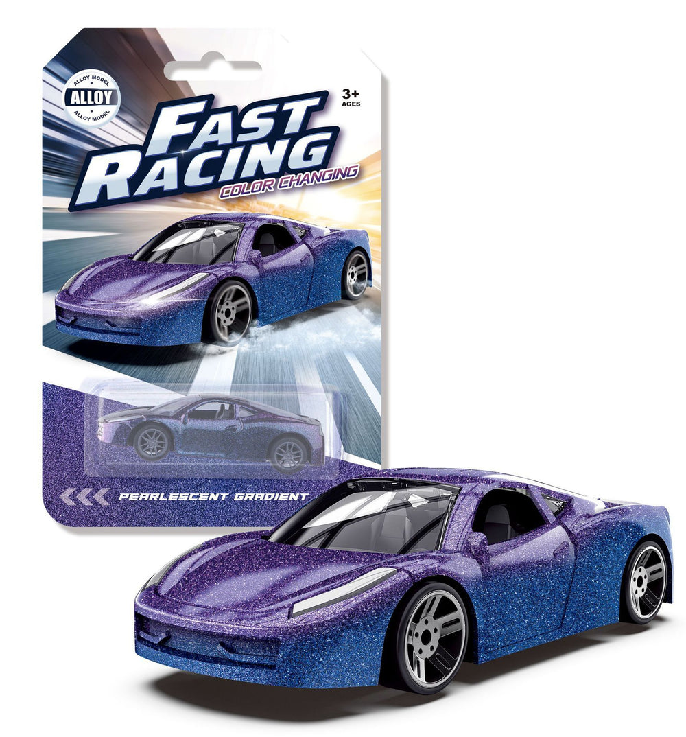 temperature-changing alloy car toy boy racing model kidsren's artificial car model metal sports car wholesale