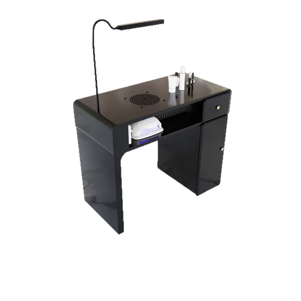 New arrival marble iron porcelain surface turbine manicure table and chair suit economical single and double multi-functional odor-free carbon steel paint