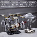 Cq decanter + rack + wine glass 350ml + wine rack