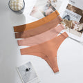 fashion seamless ice silk bikini underwear low-waist plaid breathable pure cotton bottom crotch girls briefs