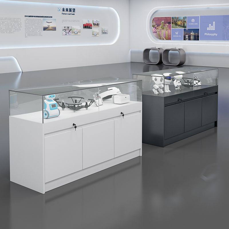 Glass Display Cabinet Eye Counter Jewelry Sample Display Cabinet Museum Cultural Relics Exhibition Cabinet