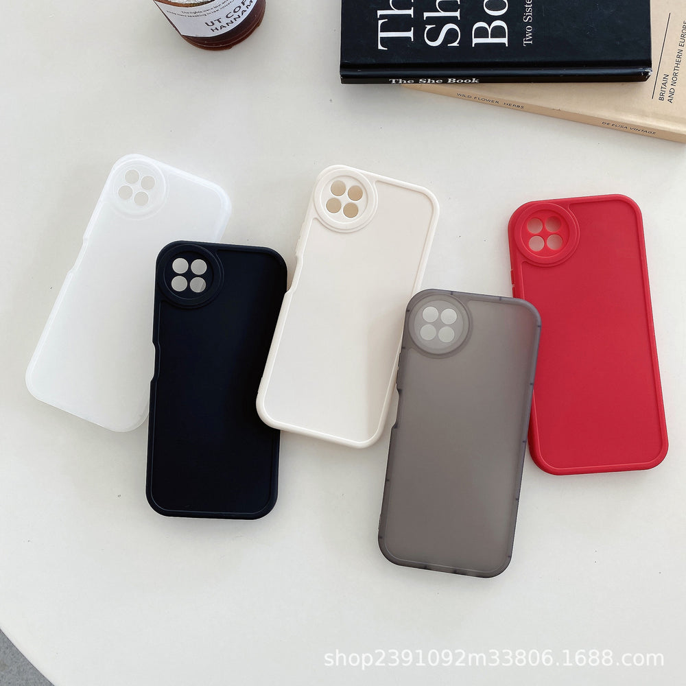 Suitable for huawei pura70pro mobile phone case, little fat girl fine hole frosted nova12 big eyes p60 material case