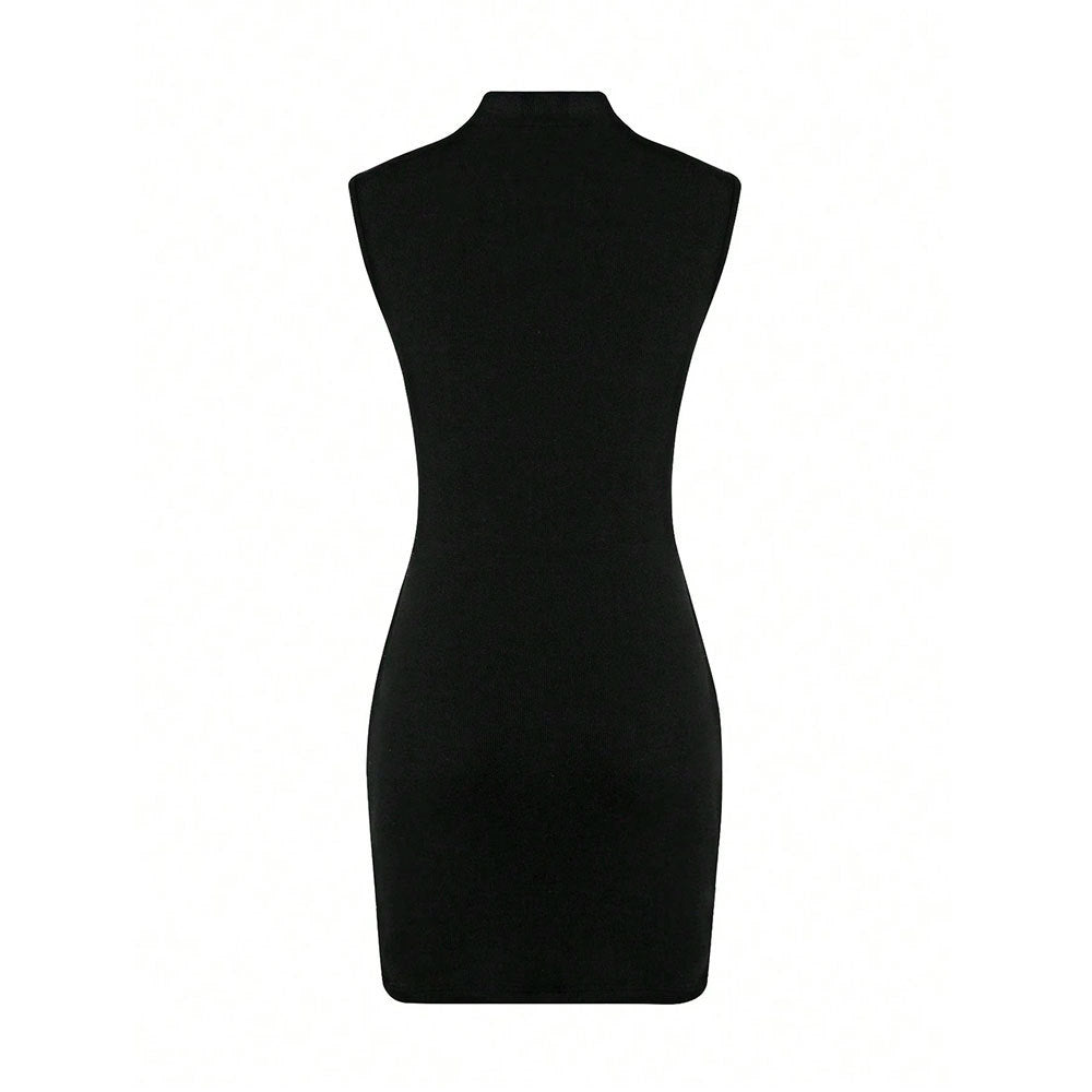 Aliexpress export fashion european and american cross-border women's french intellectual style dress summer sweet and spicy high waist hip covering short skirt