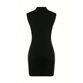 Aliexpress export fashion european and american cross-border women's french intellectual style dress summer sweet and spicy high waist hip covering short skirt