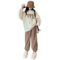 Girls' outfit set  new stylish autumn clothes two-piece set for girls, kids' spring and autumn fashionable loose-fit clothing for older children