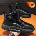 Men's snow boots - 2025 winter new arrivals: cold-weather high-top cotton shoes for men, fleece-lined, extra thick, warm cotton boots - trendy style