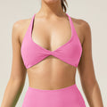 New arrival sling with chest pad, beautiful back sports vest, thin shoulder straps, cross sports fitness wear, running yoga bra