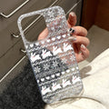 Suitable for iphone16promax silver lace bunny mobile phone case apple 17 all-inclusive anti-fall glitter glue case