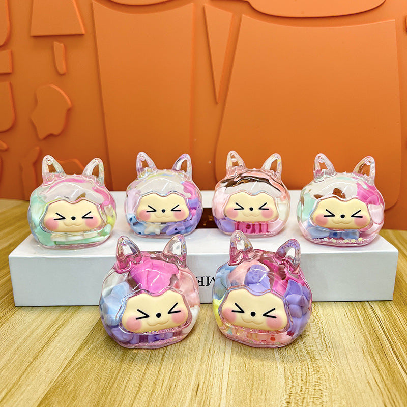 oversized three-dimensional quicksand KIKI shopping mall blind box figure desktop ornament car pendant DIY jewelry accessories
