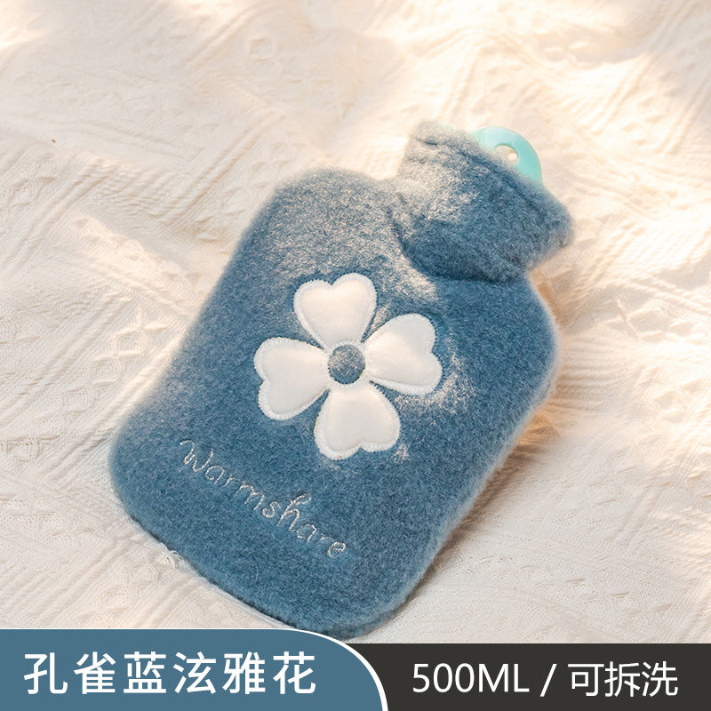 Hot water bottle filled with water and extra thick belly warmer hot water bottle hand warmer female student belly warmer cute stuffed large and small sizes