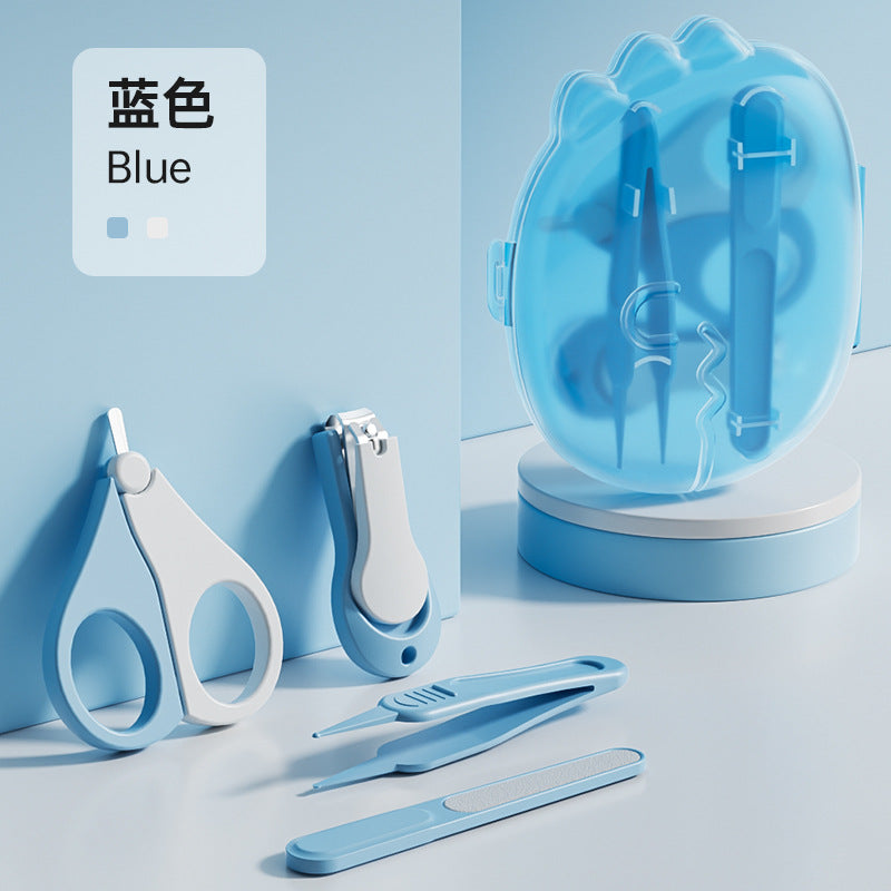 Baby nail clipper set - newborn & infant nail clippers with nail file - anti-pinching safety design