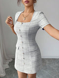 fashion  spring new product hip covering dress women's elegant work clothing