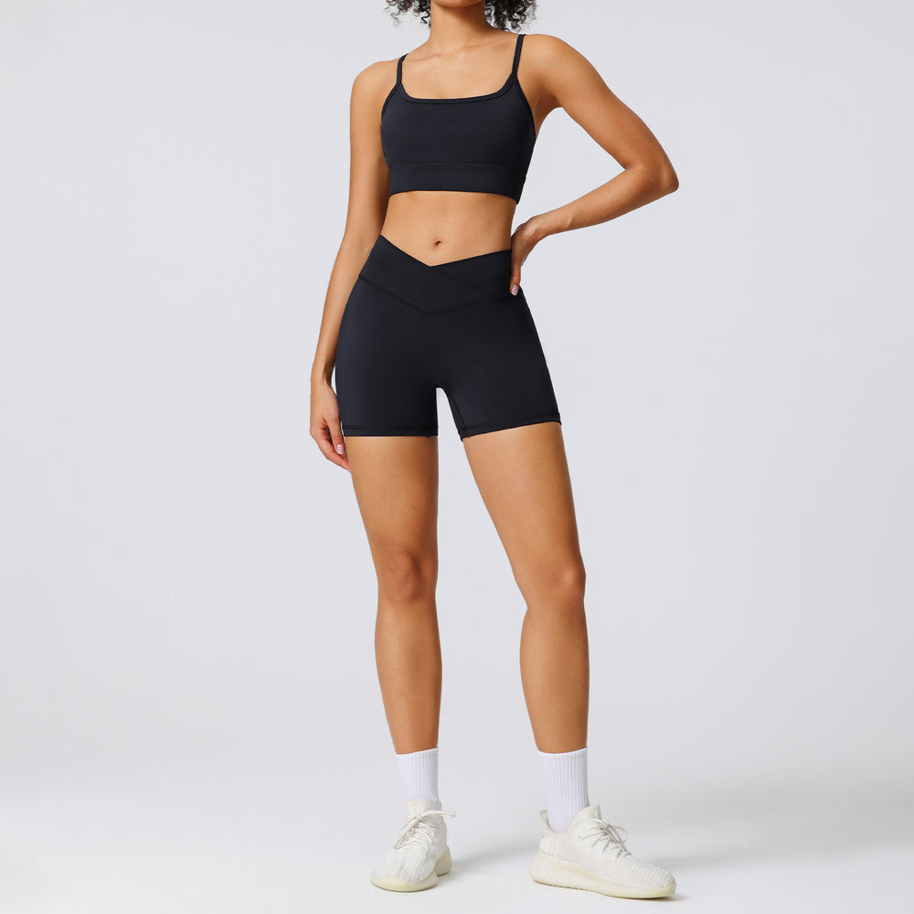 summer new arrival yoga clothes for women classy outdoor fitness clothes suit high elastic quick-drying sportswear two-piece set