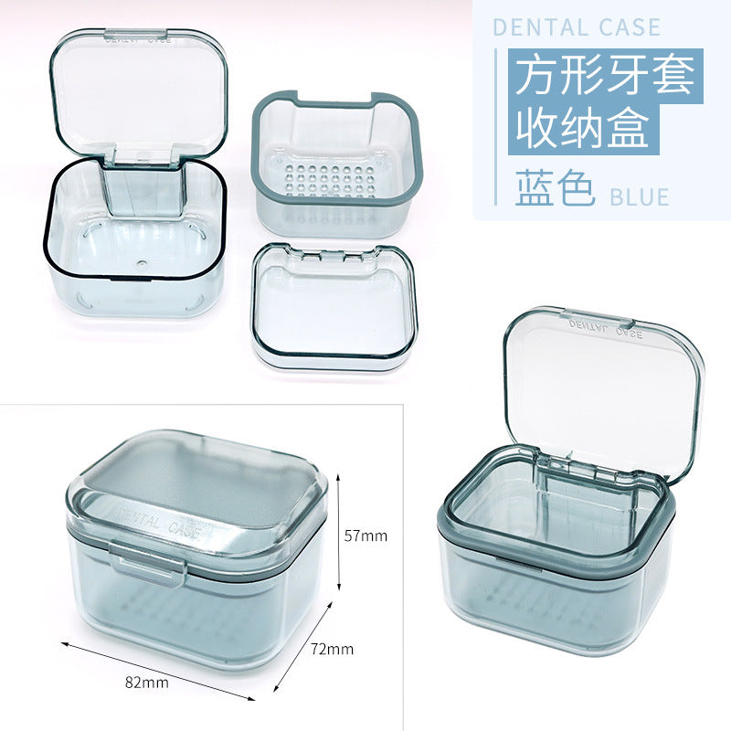 Dental Multifunctional Invisible Braces Storage Box Orthodontic Retainer Box Travel Portable Orthotics Cleaning Box Wholesale