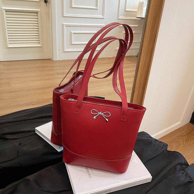 Big bag women 2025 new fashion commuter this year popular butterfly tote women's bag large capacity beautiful shoulder bag