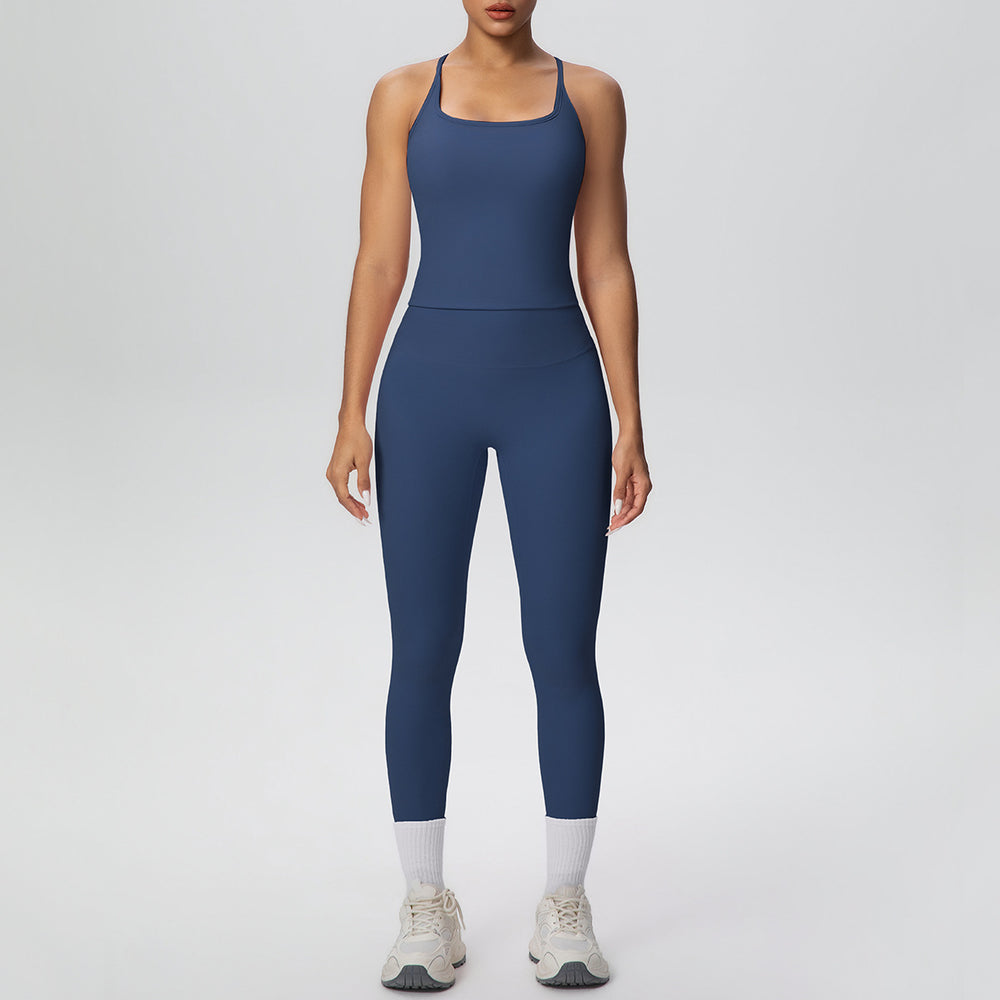 European and american new quick-dry seamless yoga set - pilates, workout, outdoor, casual running, and fitness apparel