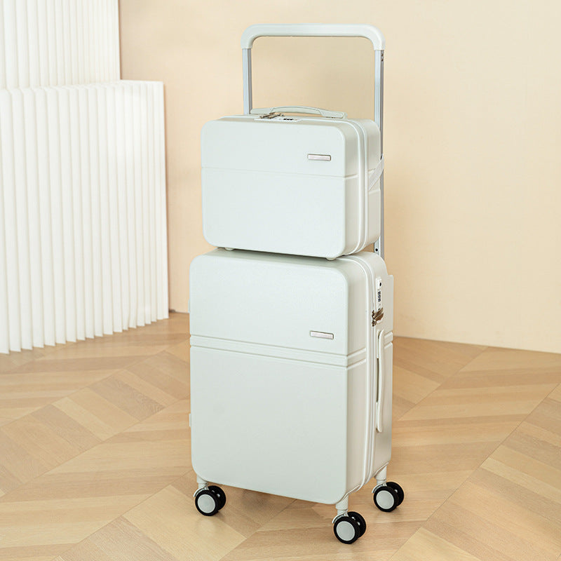 2025 new high-value suitcase wide trolley case mother and child case suitcase set wedding password box 20 inches
