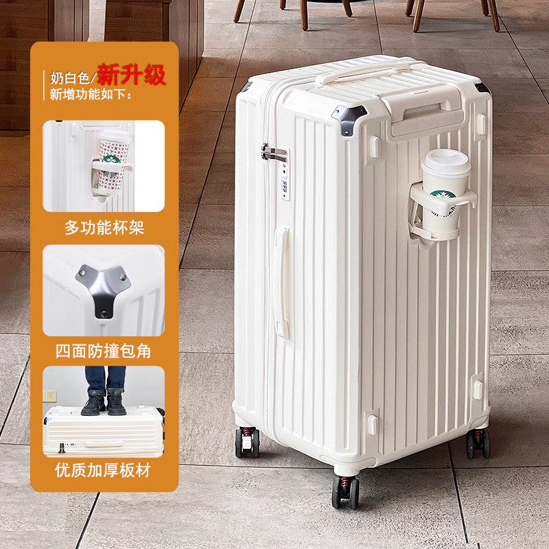 Large-capacity trolley case 28-inch college student suitcase female shock absorption brake universal wheel password suitcase male