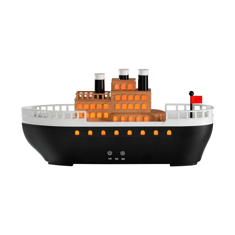 Artificial ship aromatherapy machine for home desktop colorful atmosphere lamp creative ornaments essential oil diffuser large fog volume humidifier