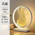 Minimalist modern stylish creative round table lamp - bedroom bedside lamp - cozy home & hotel - remote control dimmable touch lamp
