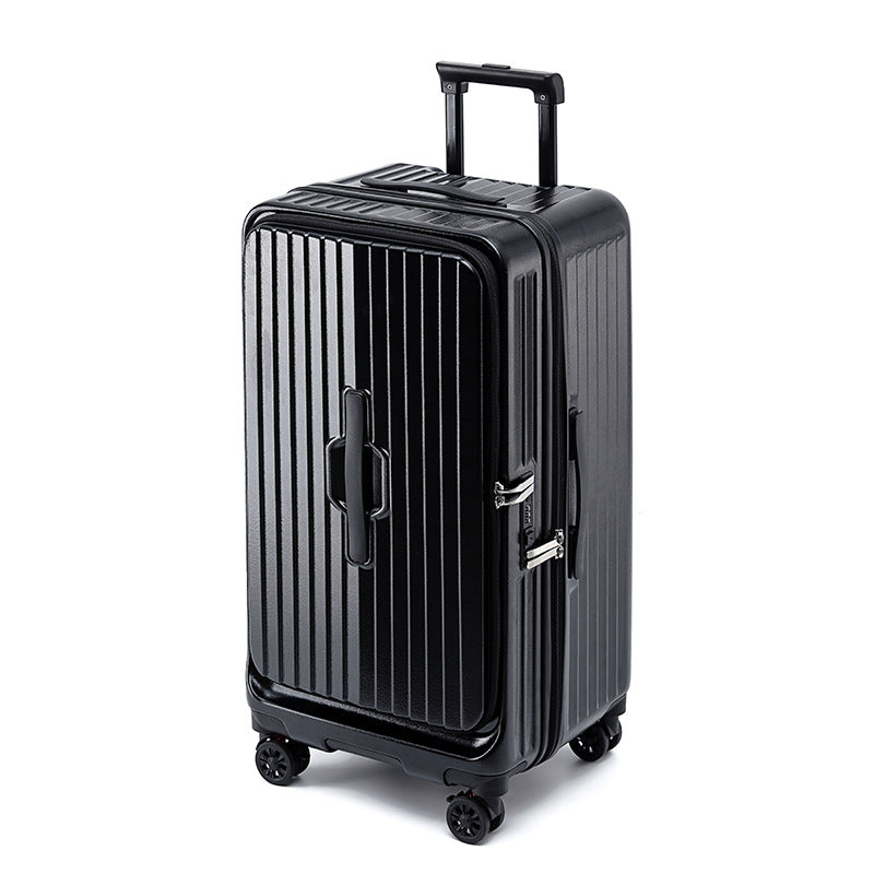 Multi-opening suitcase Front open cover trolley case 20-inch boarding case 2025 new large-capacity universal wheel case
