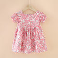 White peach blossom princess dress