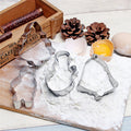 Factory direct christmas stainless steel cookie cutters - christmas tree & santa series - diy baking molds for cookies