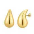 Amazon's new earrings fashioncasual water drop earrings eleganteasiest for match14k gold-plated glossy water drop earrings