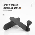 Wholesale space aluminum gun gray row hook coat hook bathroom door back wall wardrobe towel hook coat hook no punching
