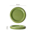 Minimalist & chic donut ceramic steak plate - high-end, aesthetic, and creative serving dish for restaurants & hotels - perfect for desserts & plating