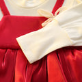 Girls' autumn dress  new style chic girl's long dress autumn outfit toddler & little girl's shimmering princess dress