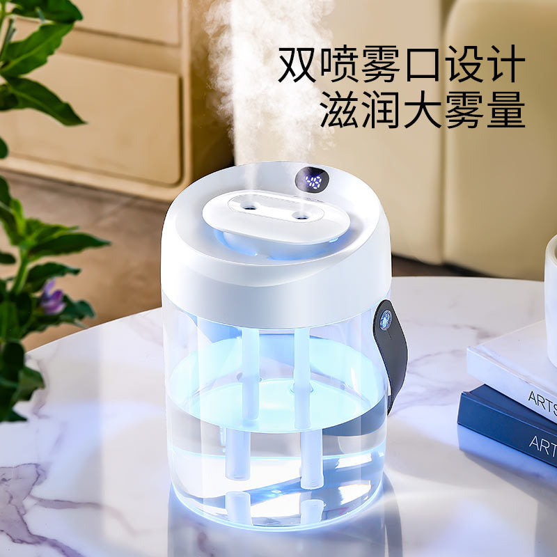 Digital display humidifier - desktop, home use, high mist output, large capacity, bedroom, office, air purification - wholesale air purification